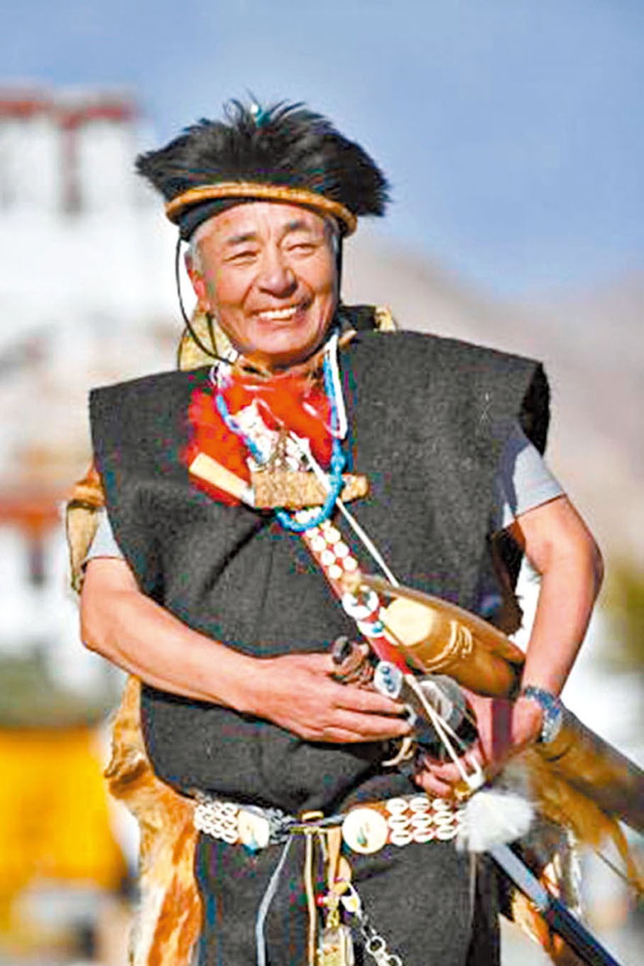 ◆珞巴族傳統服飾。