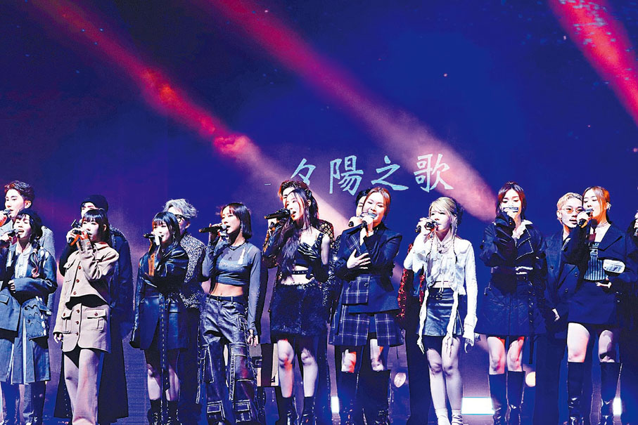 ◆新人歌手昨晚演繹多首梅艷芳經典金曲。