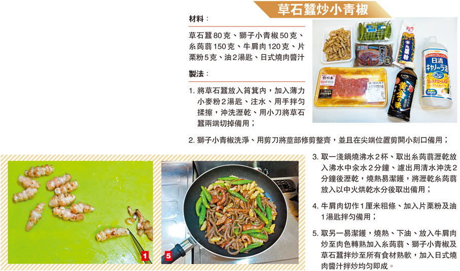 草石蠶炒小青椒