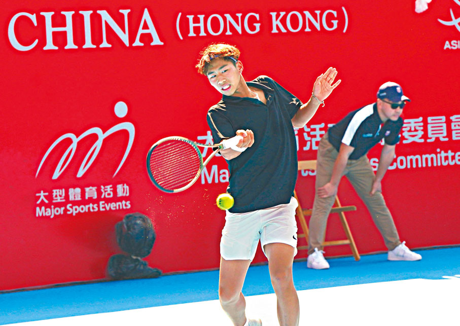 ◆王子夫在比賽中。 香港文匯報記者張發兒  攝