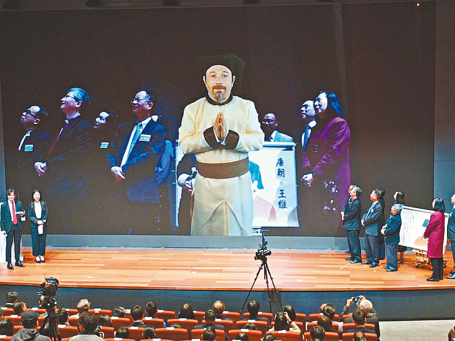 ◆王維獲選為「年度歷史人物」。香港文匯報記者陸雅楠 攝
