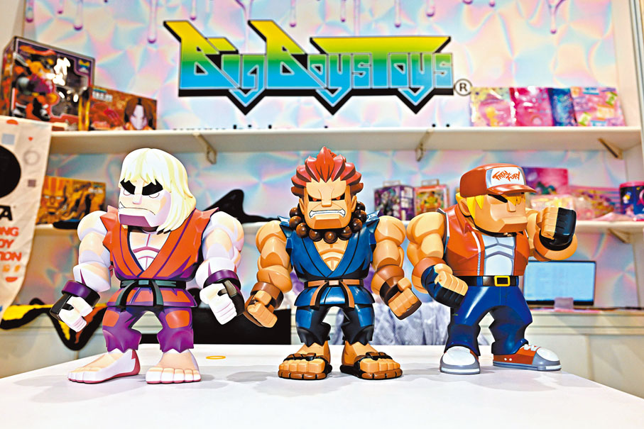 ◆位於大童世界的「收藏玩具」區展出街頭霸王系列角色拳王的30厘米模型。