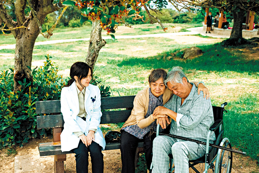 ◆曾江在電影中飾演癌症末期病人林堅。