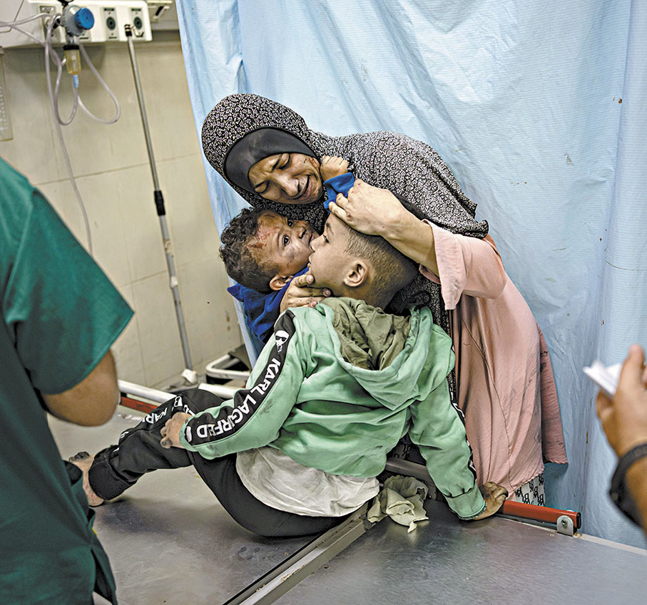 ◆加沙逾2.3萬喪生巴人平民中，大多數是婦孺。 資料圖片