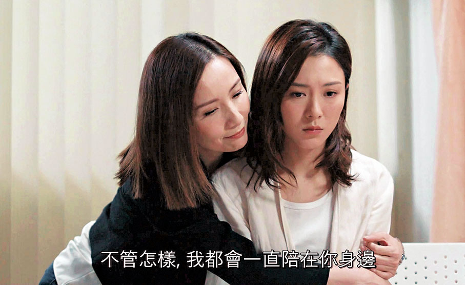◆胡蓓蔚(左)有王敏奕教她演戲技巧。