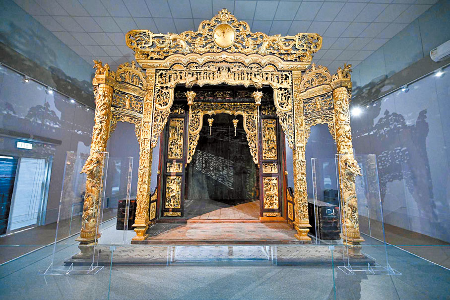 ◆「番禺神樓」於九龍公園香港文物探知館庭園展廳展出。 網誌圖片