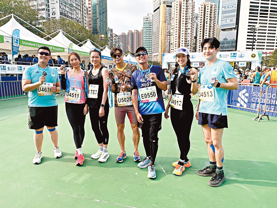 ◆一班藝員亦有積極參與賽事。