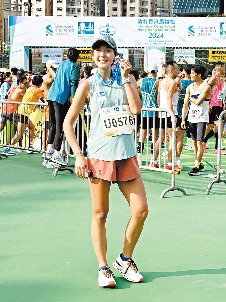 ◆梁諾妍佗孕肚上陣，好犀利。