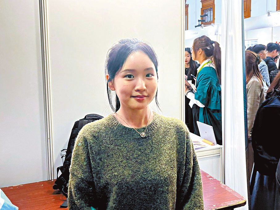◆全同學相信在香港就業不會太困難。香港文匯報記者郭倩  攝