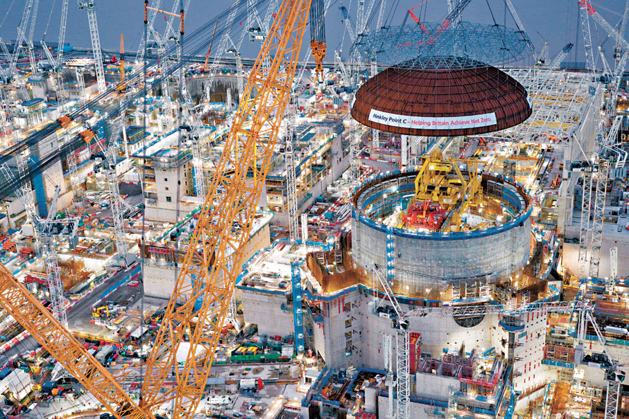 ◆「欣克利角C」核電站自2017年3月開始興建以來，工程已多次延誤。資料圖片