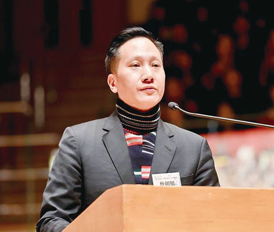 ◆ 香港青年愛樂樂團慈善基金會主席蔡朝旭致詞。