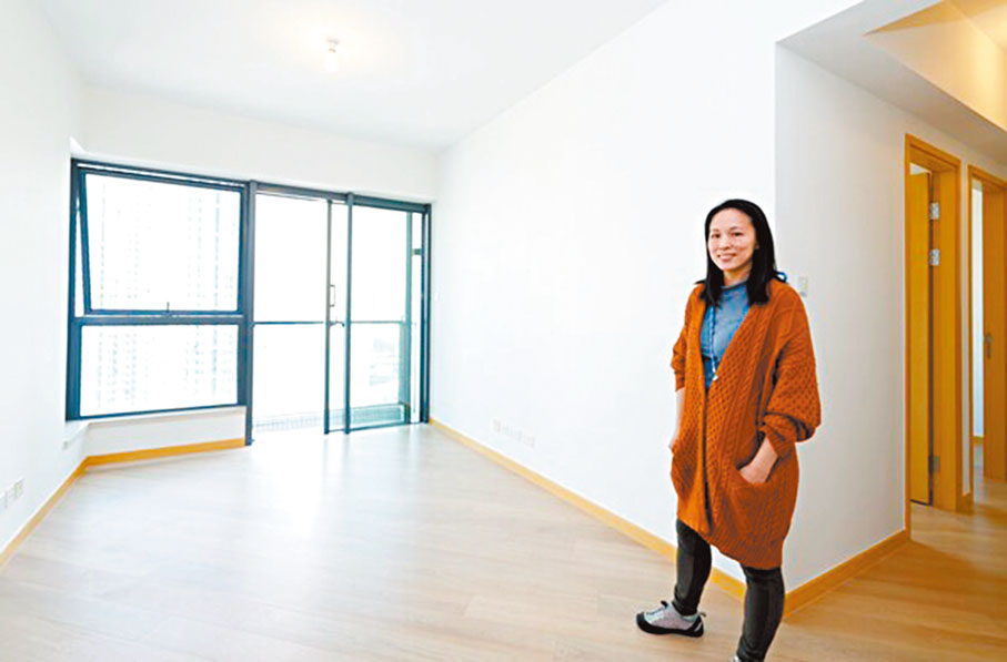 ◆劉小姐欣賞市建局團隊多行一步，為她免費翻新煥然壹居的單位。  韋志成網誌圖片