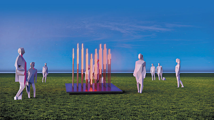 ◆「街招」@streetsignhk 創作的霓虹燈藝術裝置之模擬效果圖   圖片由「街招」@streetsignhk提供