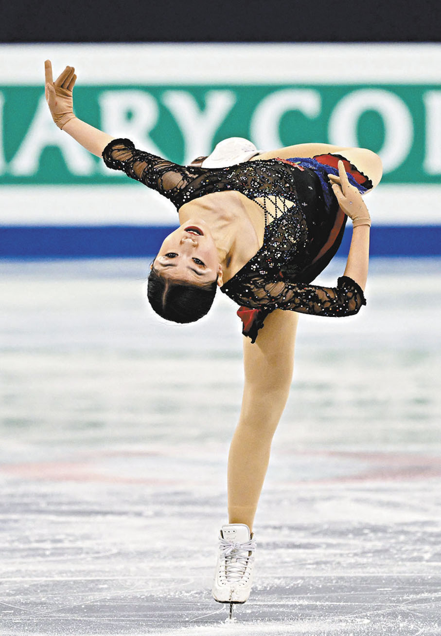 ◆ 千葉百音以總成績214.98分強勢奪冠。 法新社