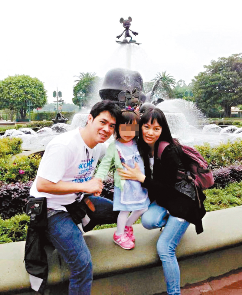 ◆郭太太（右）表示，丈夫工作認真、對家人十分照顧。 瑪麗醫院供圖