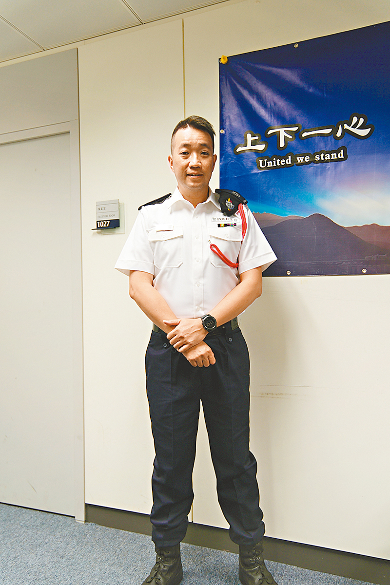 ◆黃敬慈表示，當時抗疫是整個香港共同目標，故義不容辭參與「警察醫療特別小組」。 香港文匯報記者黃金源  攝