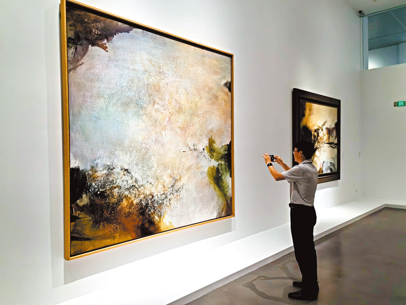 ◆中國美院美術館的「大道無極—趙無極百年回顧特展」成為網紅藝術展打卡地。