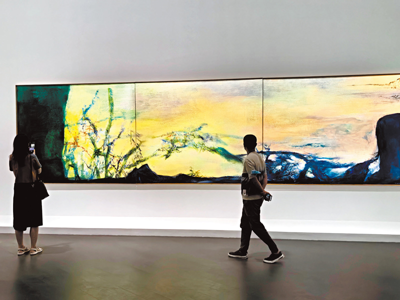 ◆「大道無極—趙無極百年回顧特展」吸引了來自世界各地約20萬名觀眾。