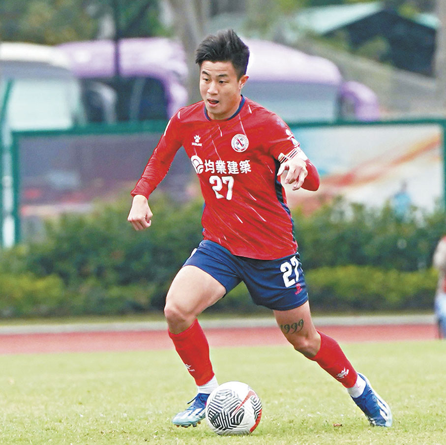 ◆林樂勤今季効力均業北區，已為球隊取得四個入球。 香港文匯報記者張發兒  攝