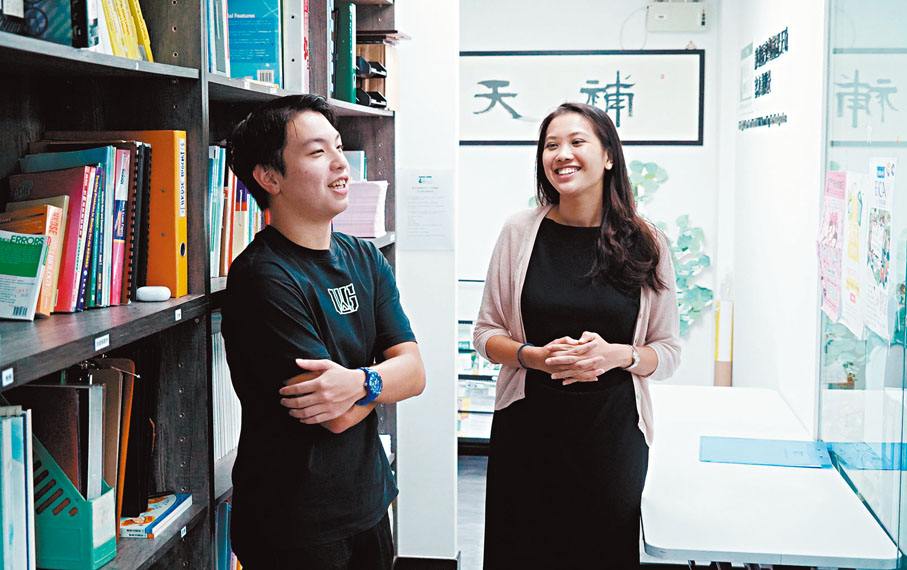 ◆Ivan（左），Emma（右）。香港文匯報記者曾興偉 攝