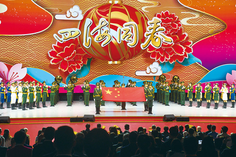 ◆ 解放軍儀仗隊出場。