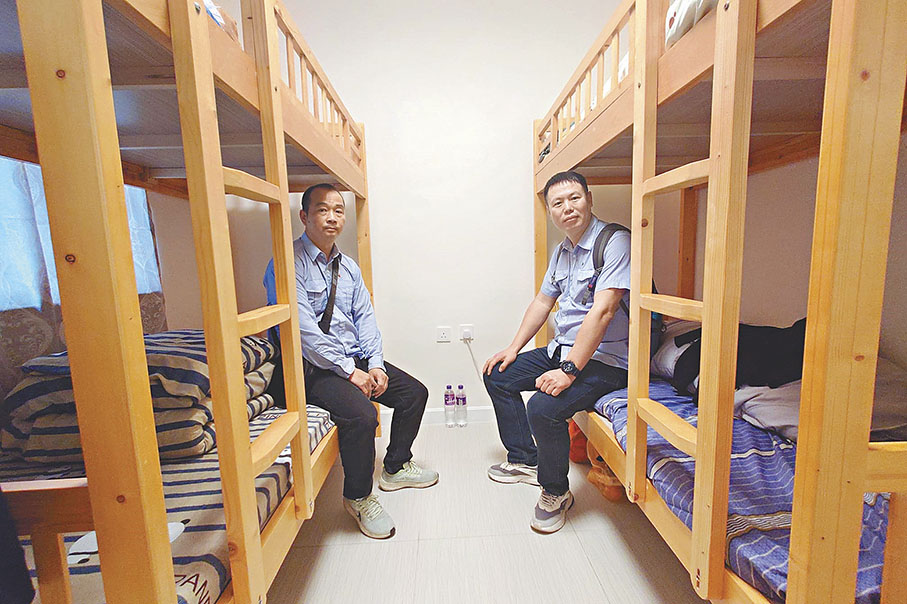 ◆張劍平在旺角租用單位作內地司機的宿舍。 香港文匯報記者劉明  攝