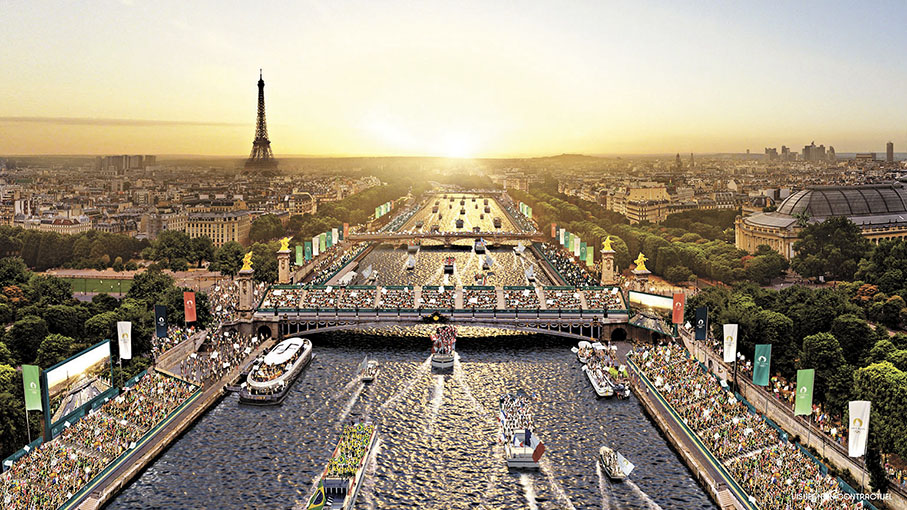 ◆巴黎奧運開幕式的預想圖。  資料圖片