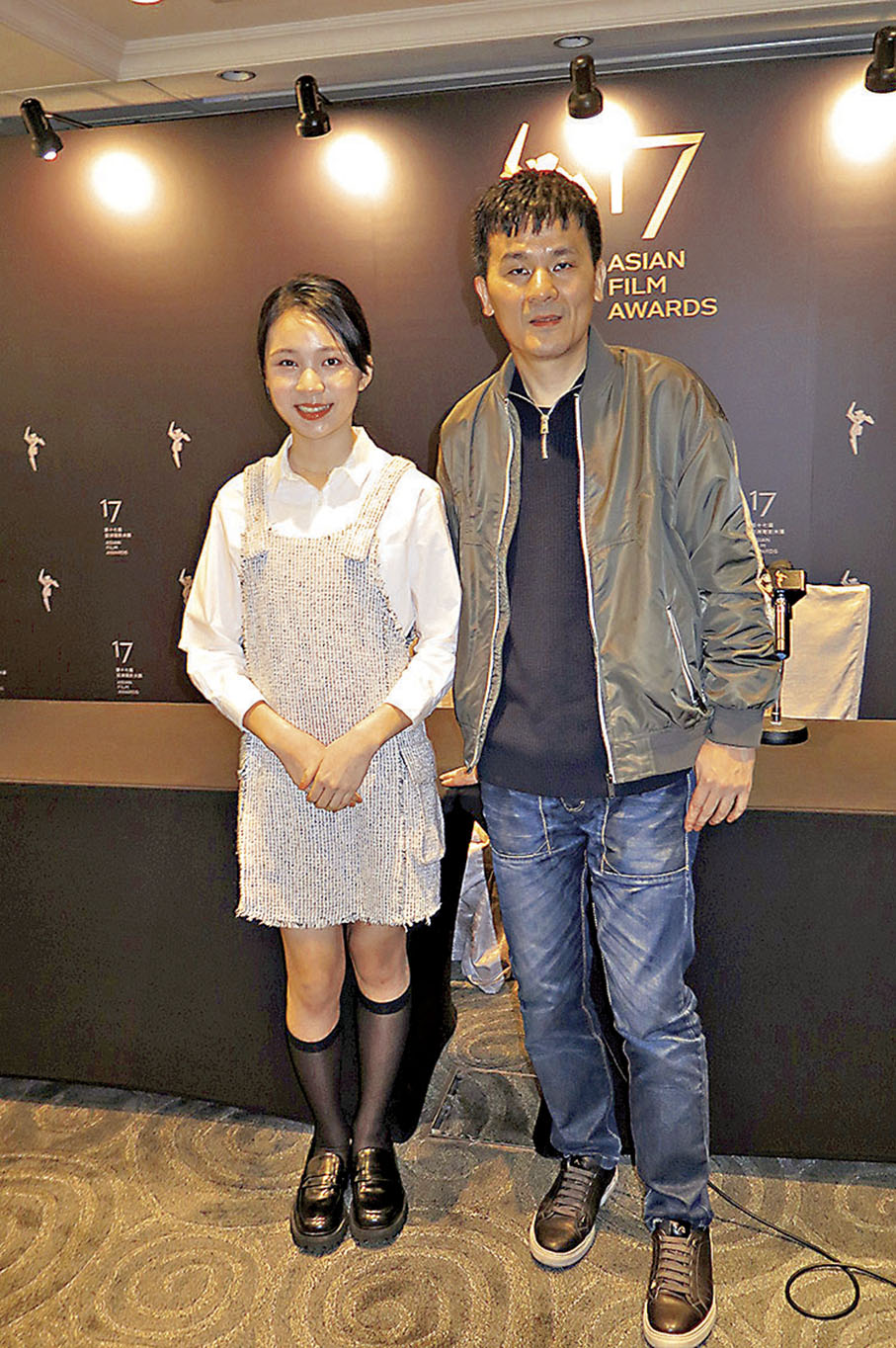 ◆林品彤與導演靳家驊出席分享會。