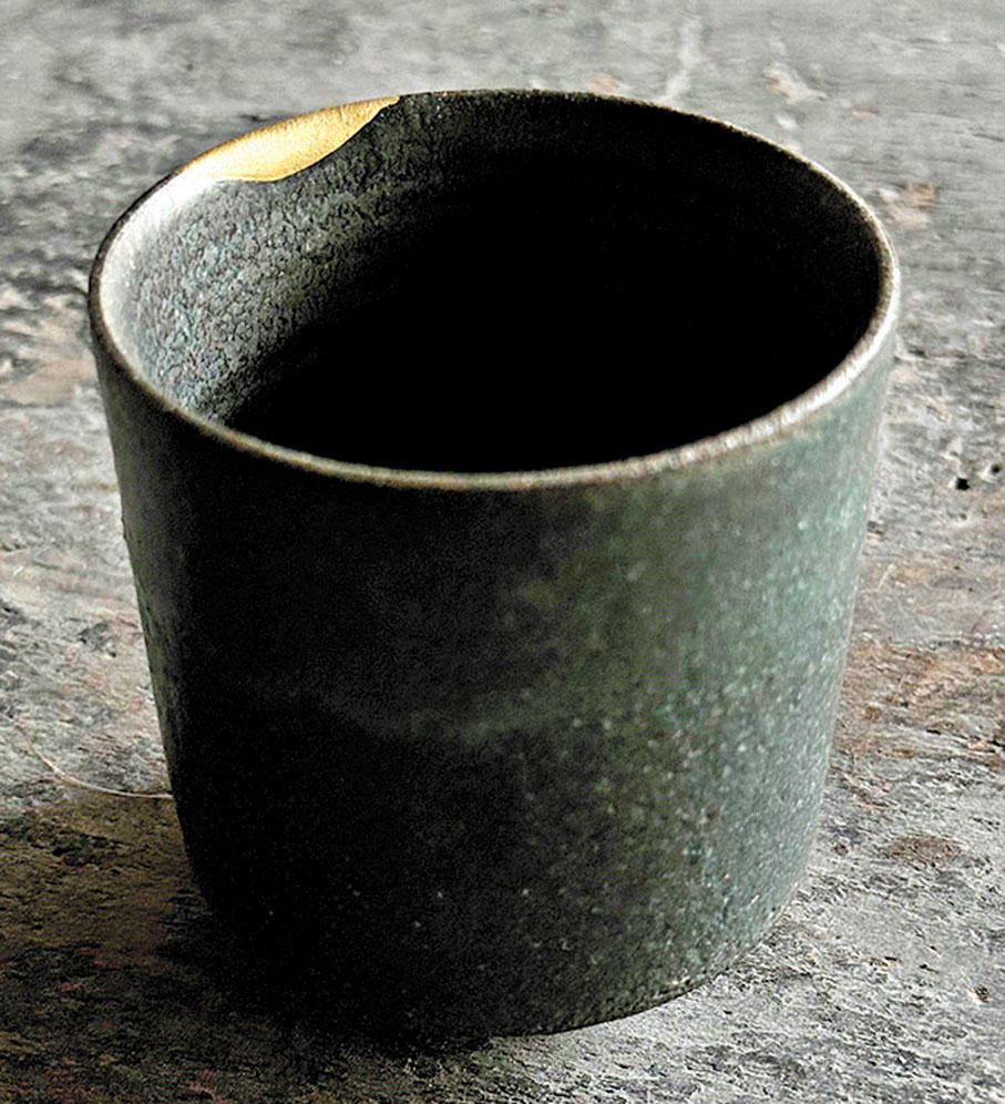 ◆許俊傑 藍墨茶茶杯