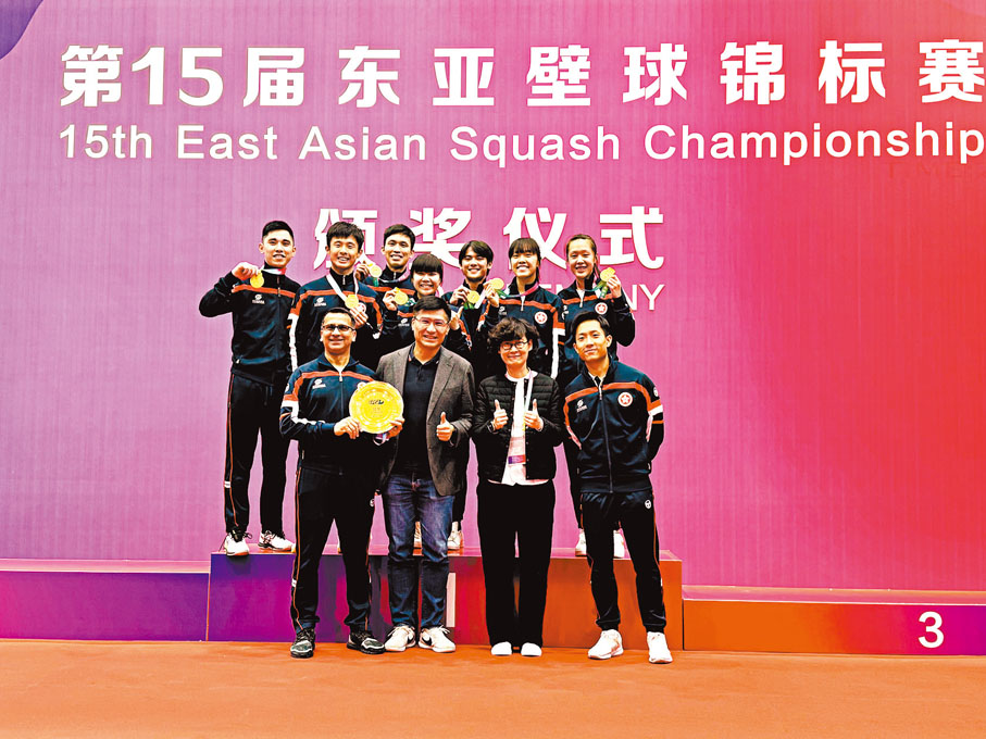 ◆港隊開心大合照。 壁總圖片