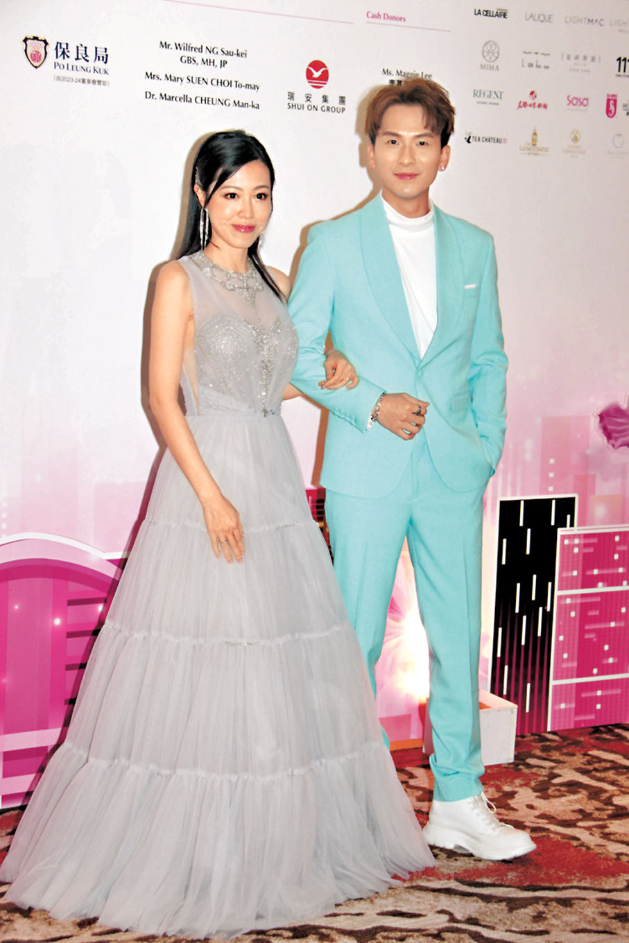 ◆周吉佩與太太黃彥欣首次參與慧妍活動。