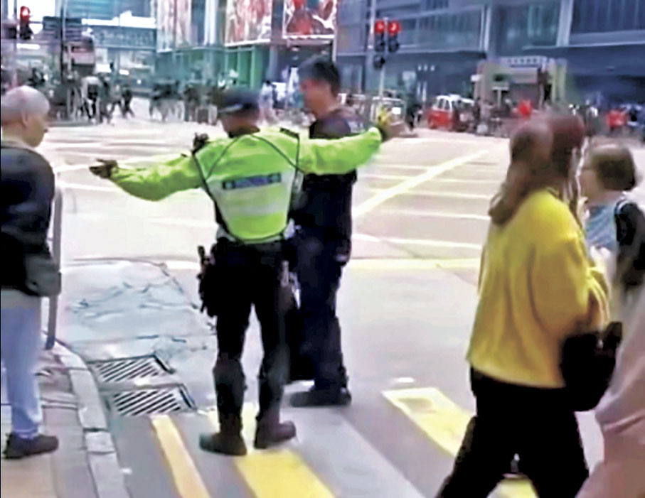 ◆隨即被警員截停，並向其發出罰款2,000元告票。 網上圖片