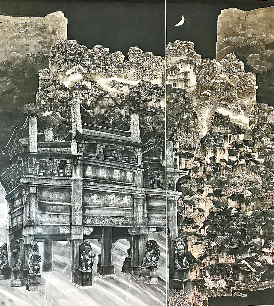 ◆《徽鄉遺韻》 200cm×200cm