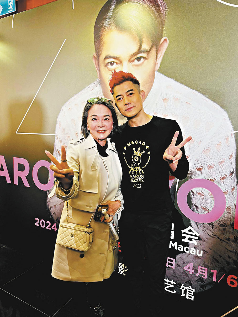 ◆郭富城澳門演唱會後台。   作者供圖