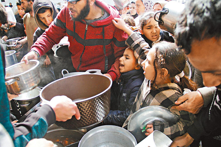 ◆加沙半數民眾正處於「災難性」飢餓狀態。路透社