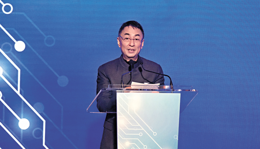 ◆李家傑指，數字科技是發展「新質生產力」的重要引擎。香港文匯報記者涂穴 攝
