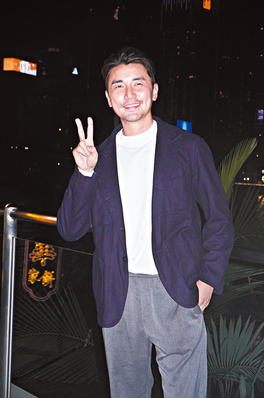 ◆洪永城再榮升人父後首現身。