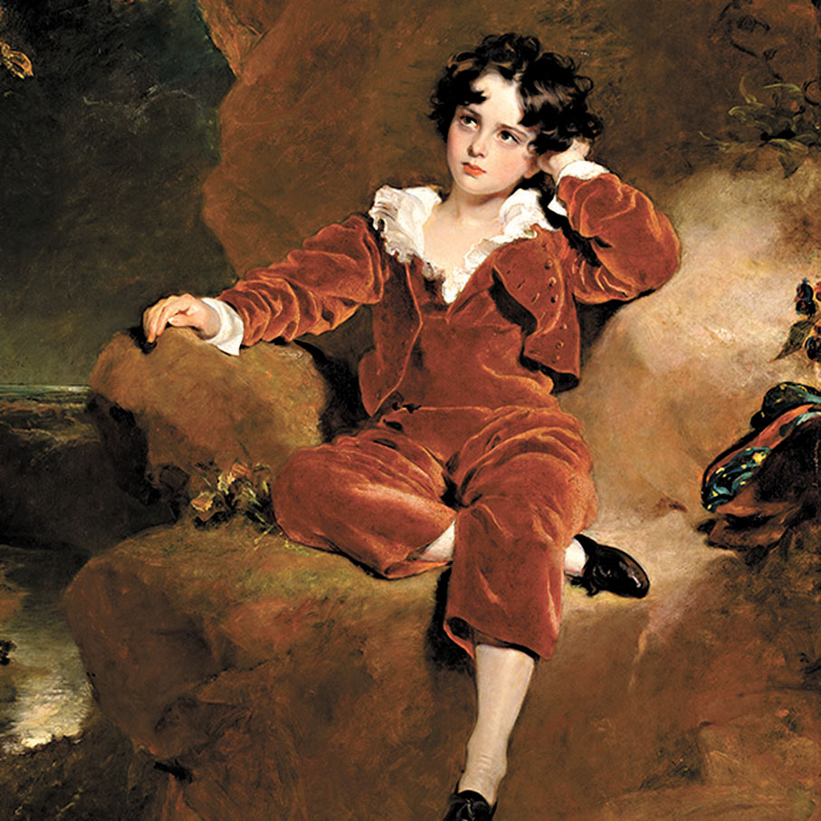 ◆《查理斯·威廉·蘭姆頓肖像（紅衣男孩）》。圖源英國國家美術館