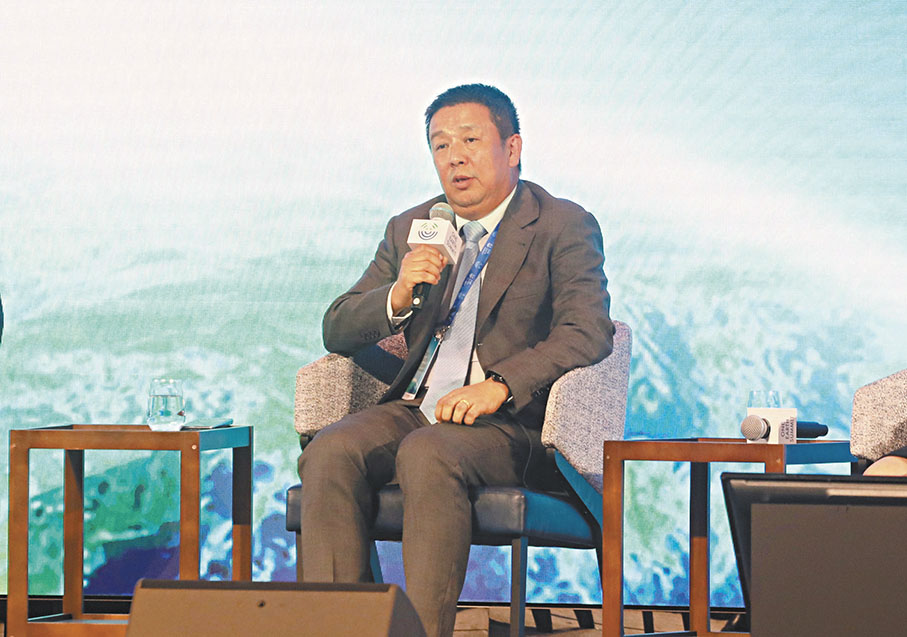 ◆陶景文指，華為準備把深圳打造成內地第一個「超充之城」。 香港文匯報記者郭木又 攝