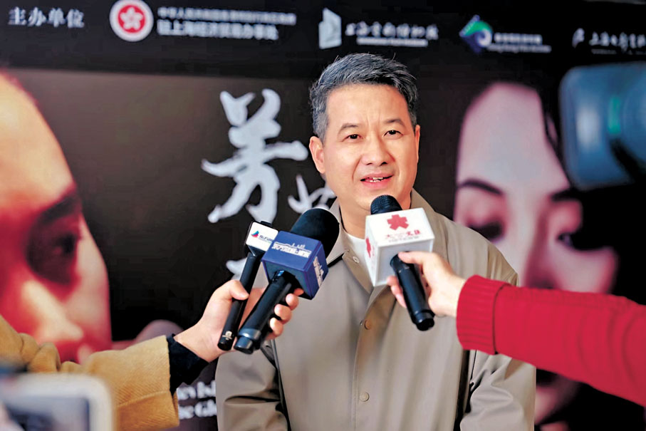 ◆王健兒表示在謀劃滬港電影更新的合作。