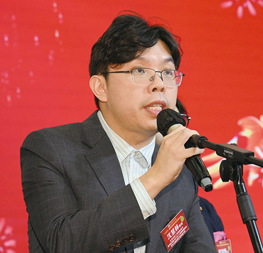 ◆ 沈慧林致辭。