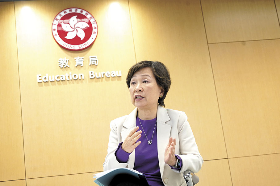 ◆蔡若蓮相信《維護國家安全條例》的落實會讓香港有更安全穩定的教育環境。 香港文匯報記者曾慶威  攝