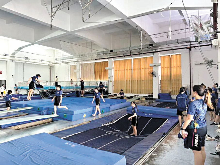 ◆香港運動員在東莞訓練。 香港文匯報廣州傳真