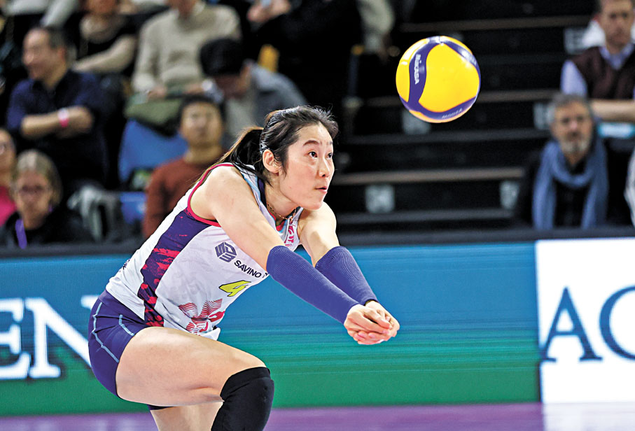 ◆正効力斯坎迪奇隊的朱婷宣布回歸國家隊。 資料圖片