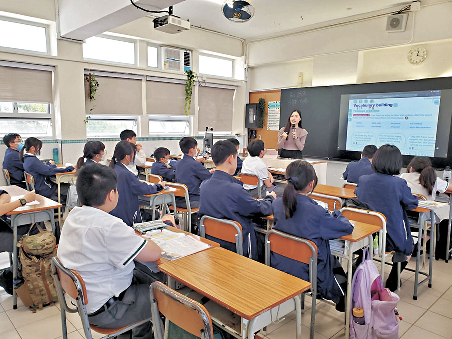 ◆慕光英文書院將同時提供HKDSE和GCE A-level課程，「雙軌並行」。 香港文匯報記者陸雅楠  攝