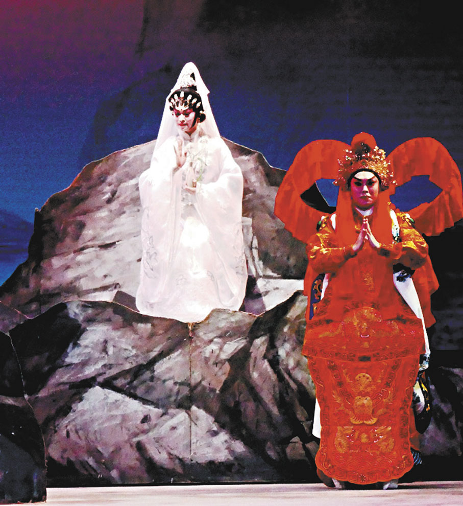 ◆王潔清扮演觀音。