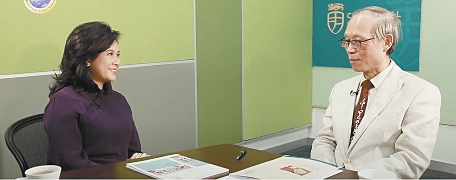 ◆年輕時是醫生的鄧昭祺教授「棄醫從文」，從事中文教育工作多年。 作者供圖