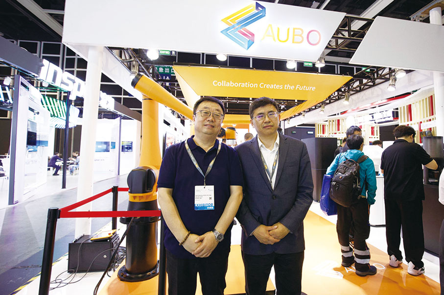 ◆ 遨博董事長魏洪興（右）和CEO韓永光（左）。