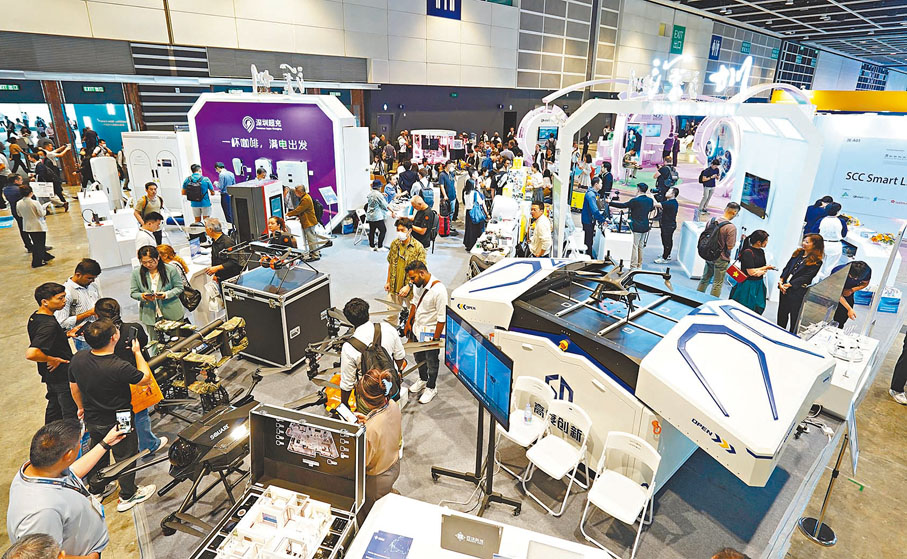 ◆參與是次展會的深圳展團展示的無人機、機械人、電動車超快速充電系統等嶄新創科項目獲買家青睞。