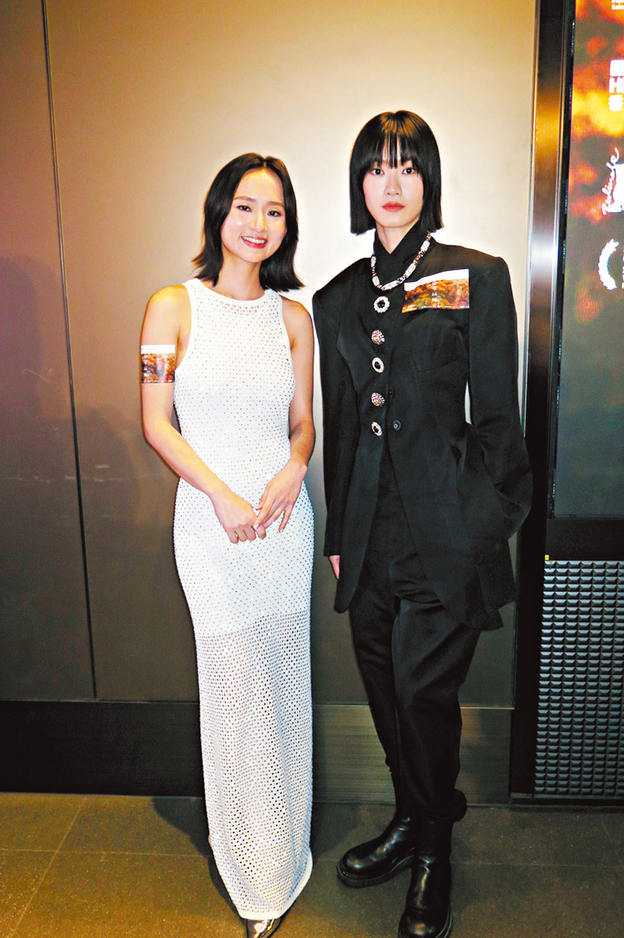 ◆梁雍婷(左)今年擊敗廖子妤在金獎像奪得「最佳女配角」。